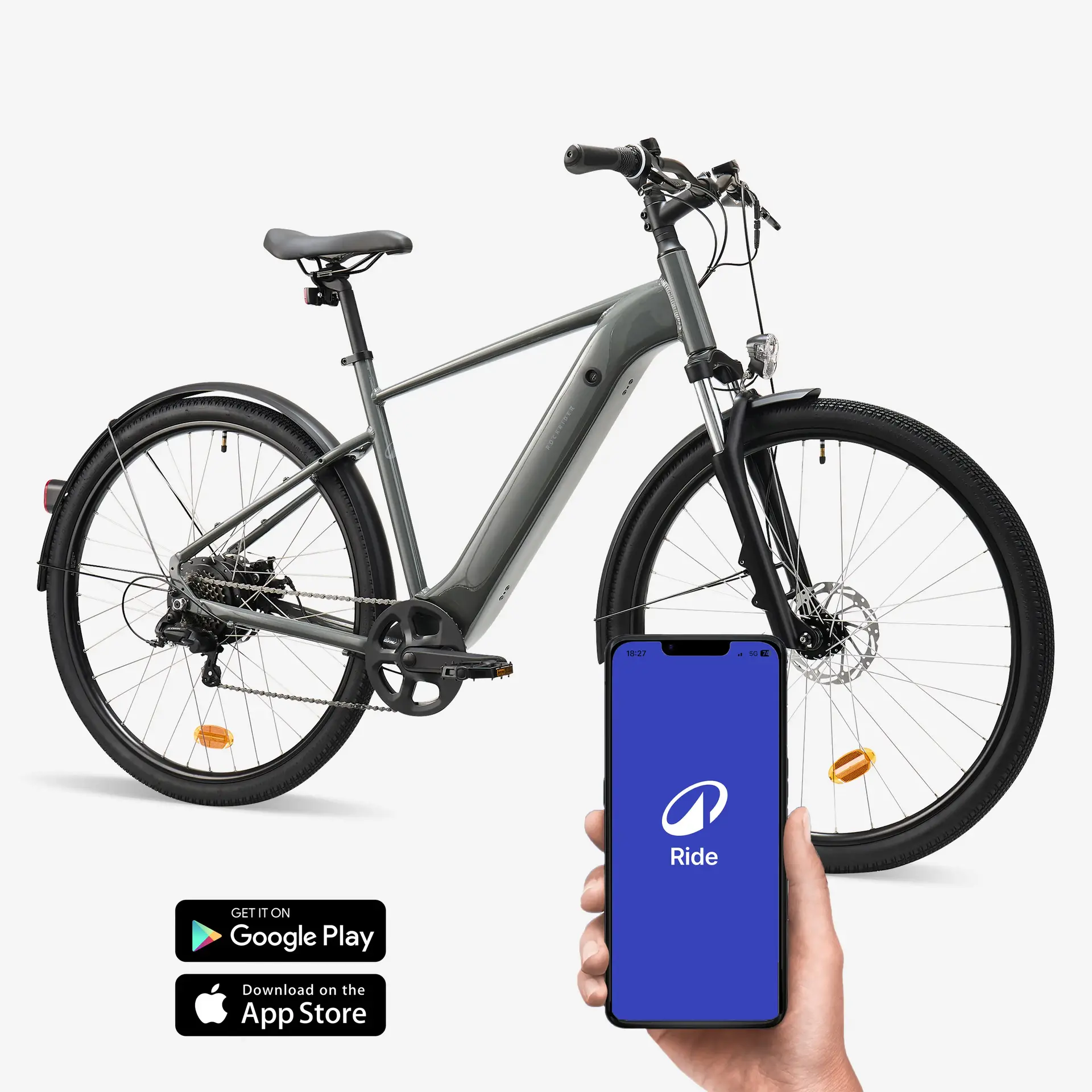 Rockrider E-ACTV 100 Telaio Alto - E-Bike for rent in Salento, Puglia — Foto 2